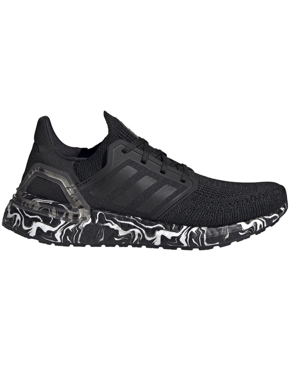 Womens Adidas ULTRABOOST 20 W Running Shoes Black White Marble